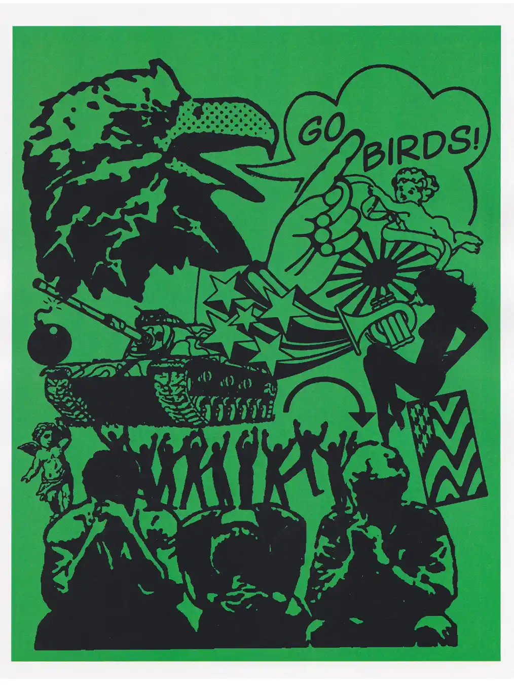 design of a green and black image