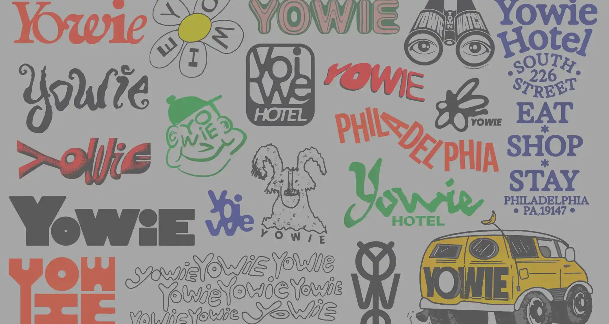 collage with images related to yowie