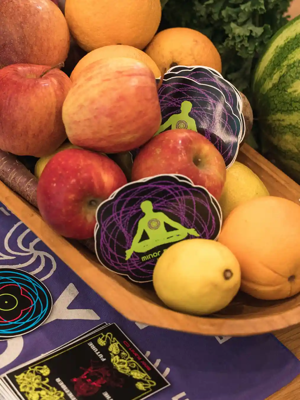 photograph of a plate full of fruit