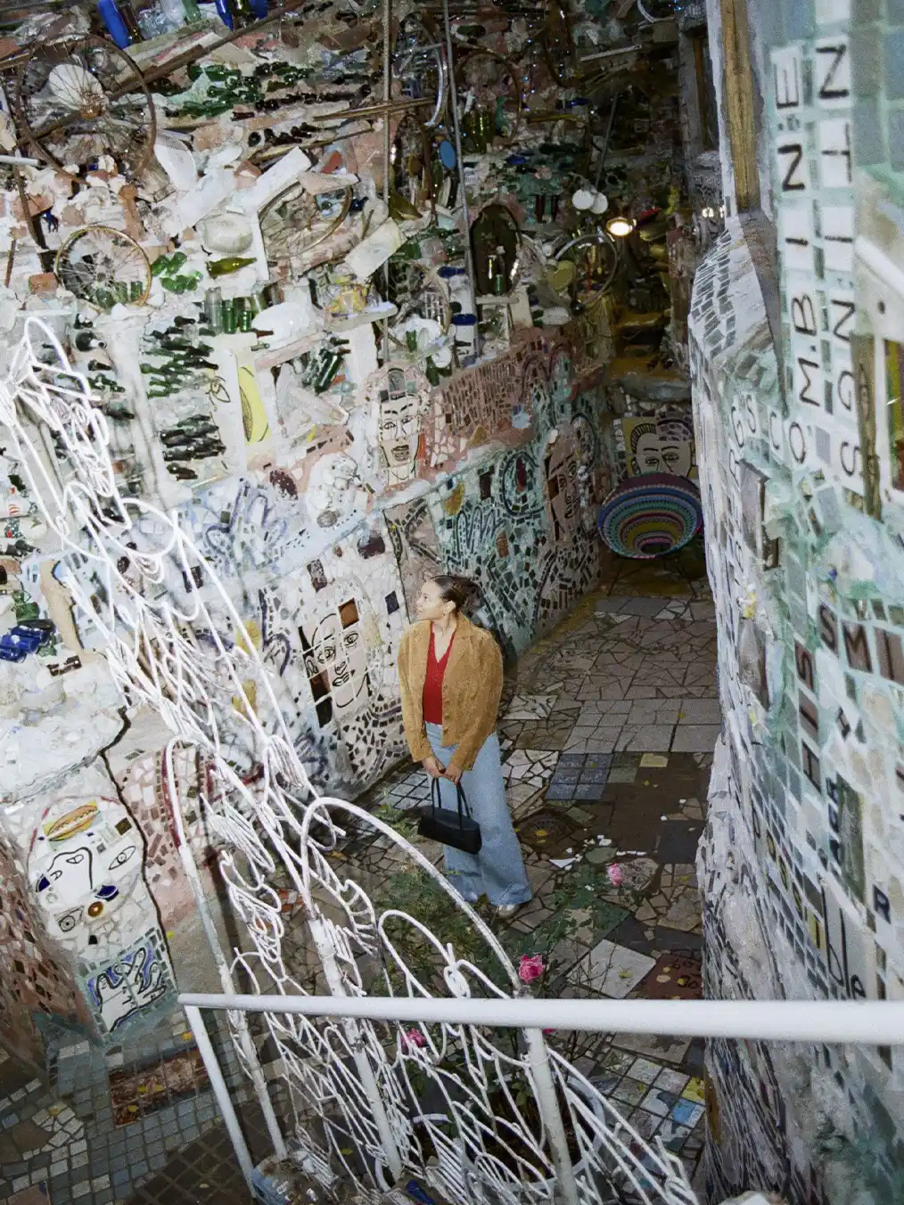 woman observing Pedernales Street