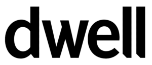 logo that reads dwell